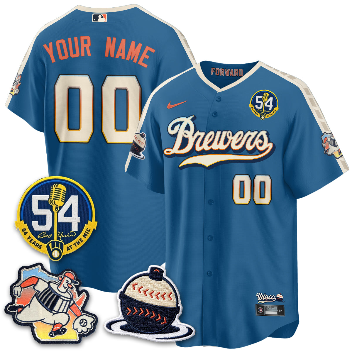 MIL 2026 City Connect Bob Uecker Vapor Limited Custom  Jersey - Stitched V1