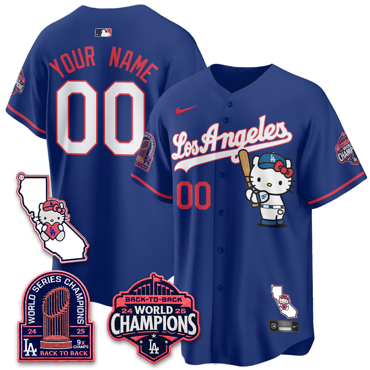 LAD x Meow KT 2026 Vapor Custom Jersey - Stitched - V4