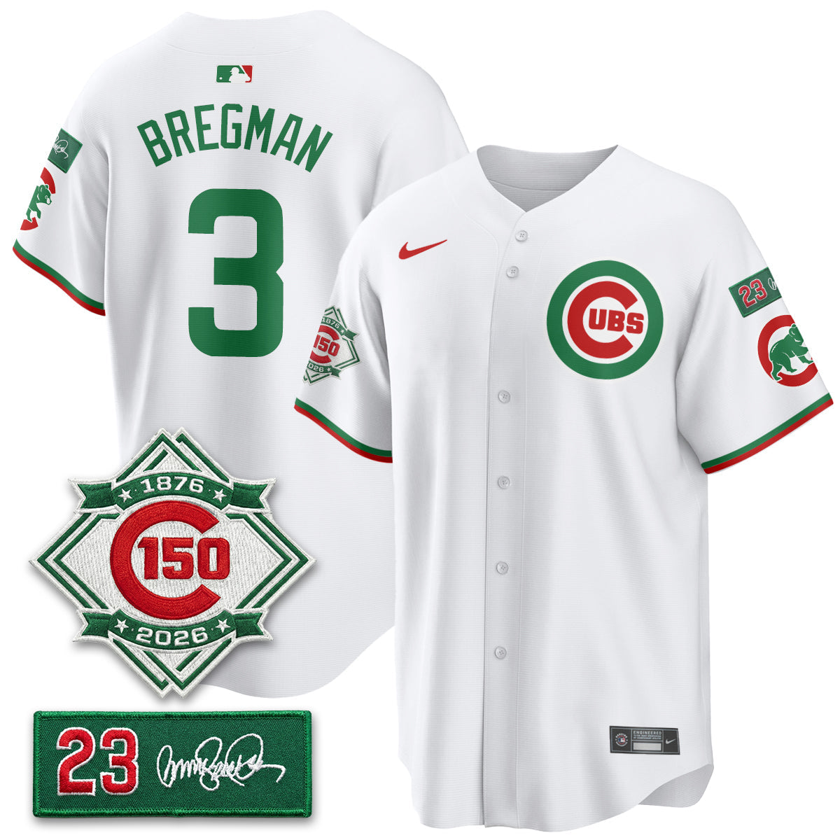 CHC Limited Mexico Jersey - 150th Anniversary + Ryne Sandberg Tribute Patch All Stitched