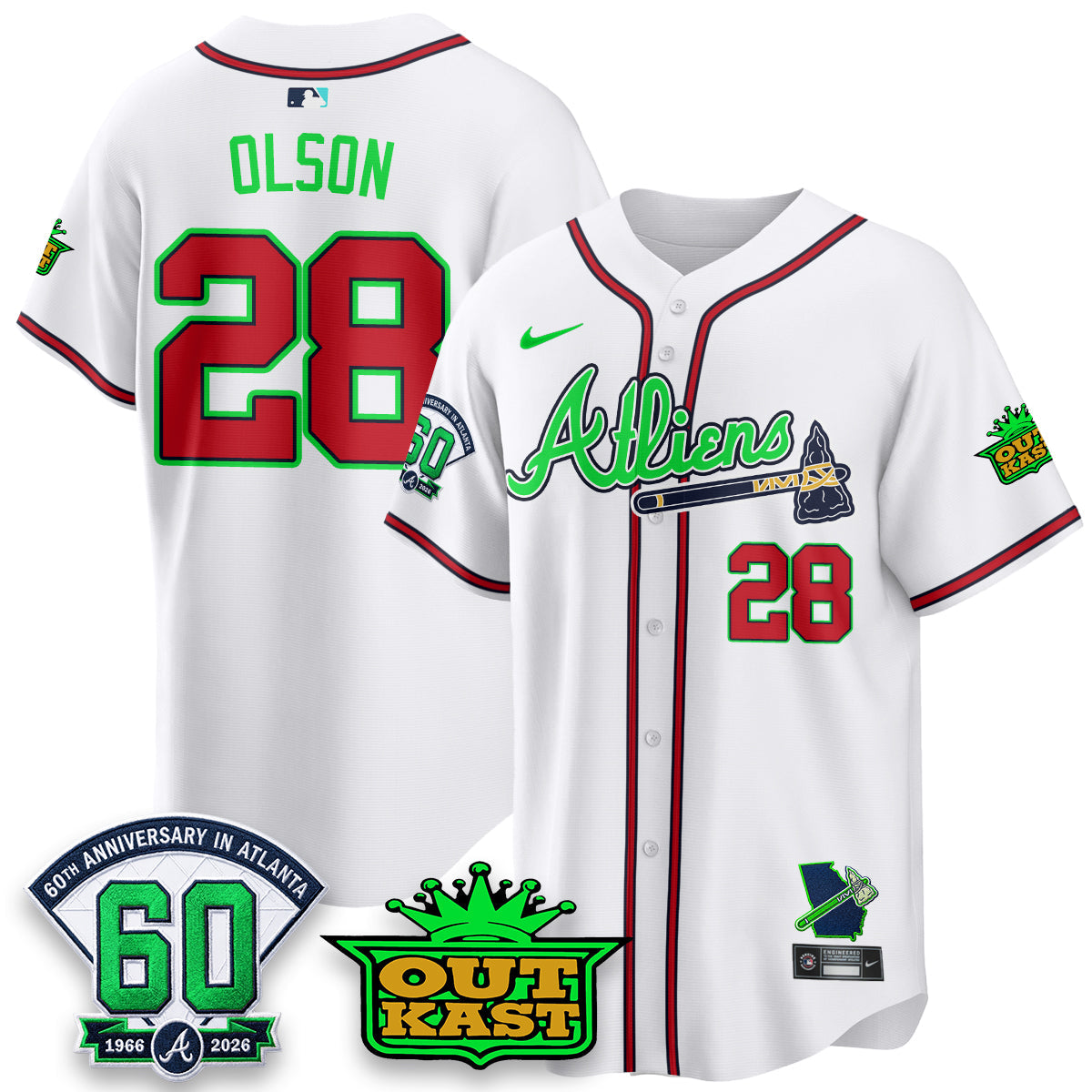 ATL x Atliens Cool Base Galaxy Version Jersey - Stitched