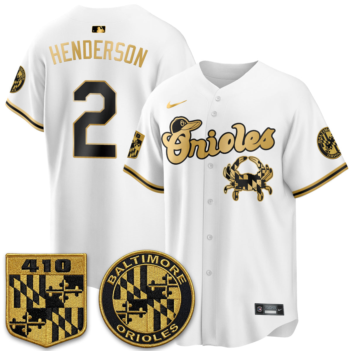 BAL Maryland Flag Vapor Limited Jersey - Stitched