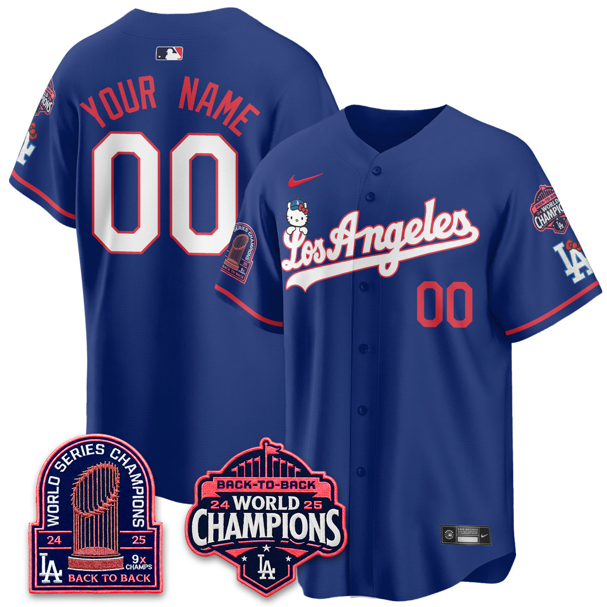 LAD x Hello Kitty Night 2026 Vapor Custom Jersey - All Stitched - V2