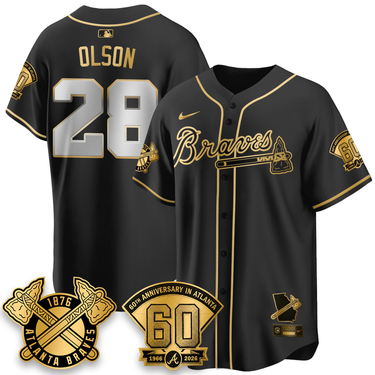 ATL 60th Anniversary Special Edition Vapor Limited Jersey - All Stitched