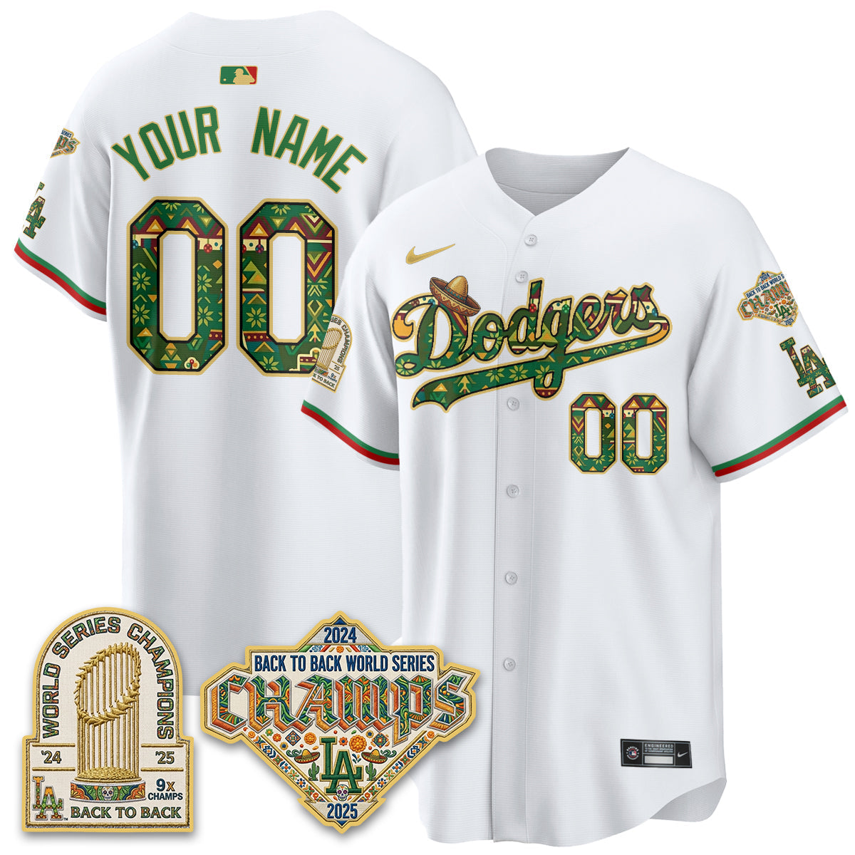 LAD x Mexican Heritage 2026 Limited Vapor Custom Jersey - All Stitched
