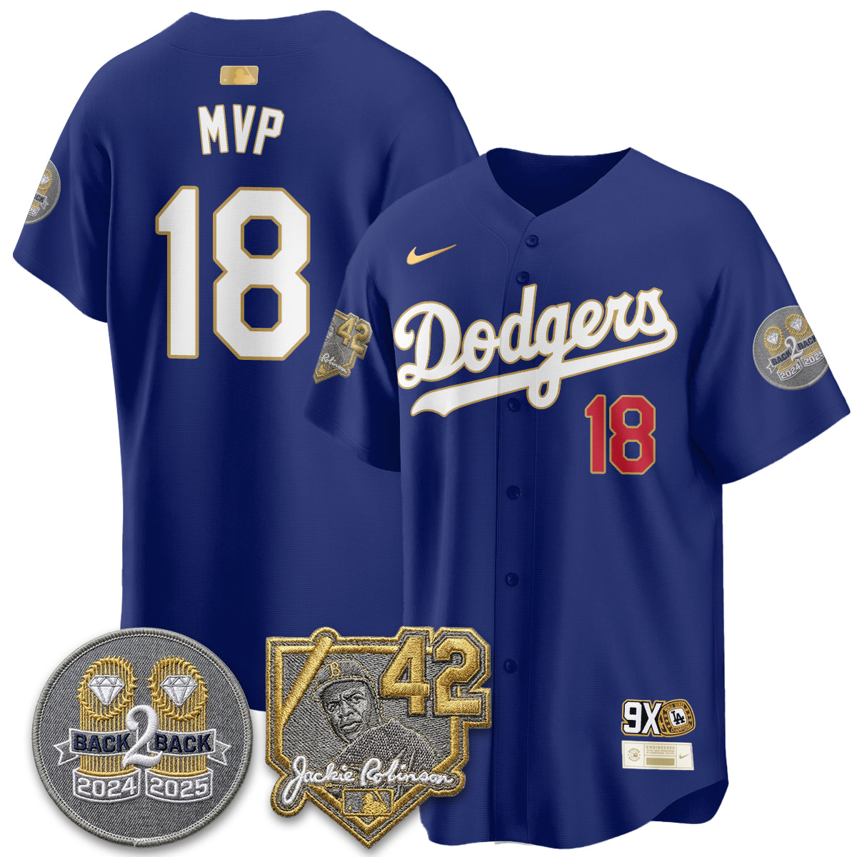 LAD -  2026 Jackie Robinson Day Vapor Limited Jersey - Stitched