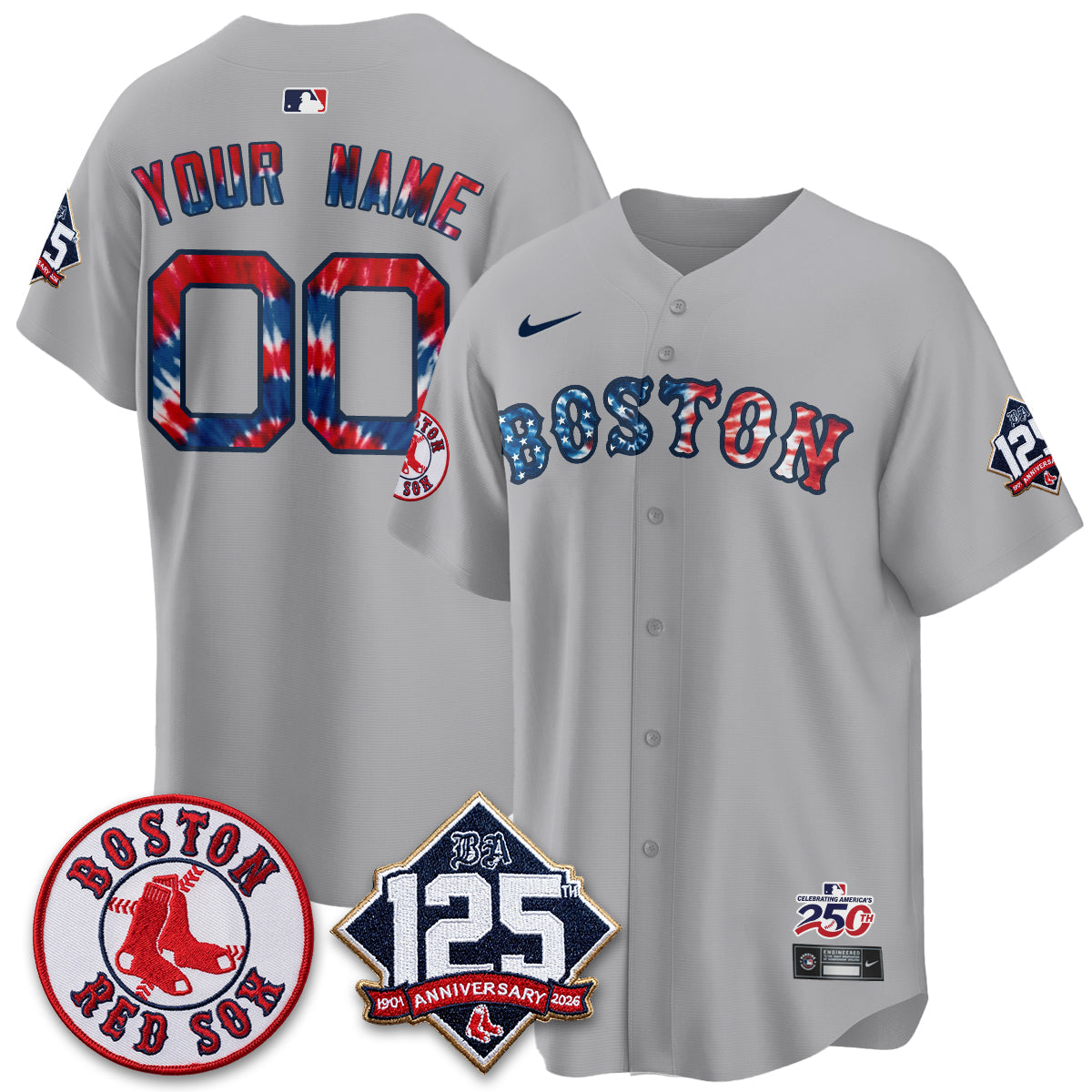 BOS Americana 2026 Vapor Limited Custom Jersey - Stitched
