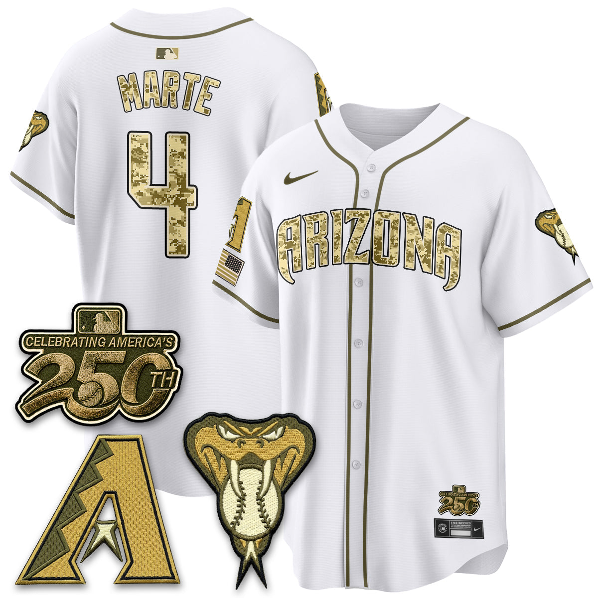 ARI Salute to Service 2026 Vapor Premier Limited Jersey - All Stitched