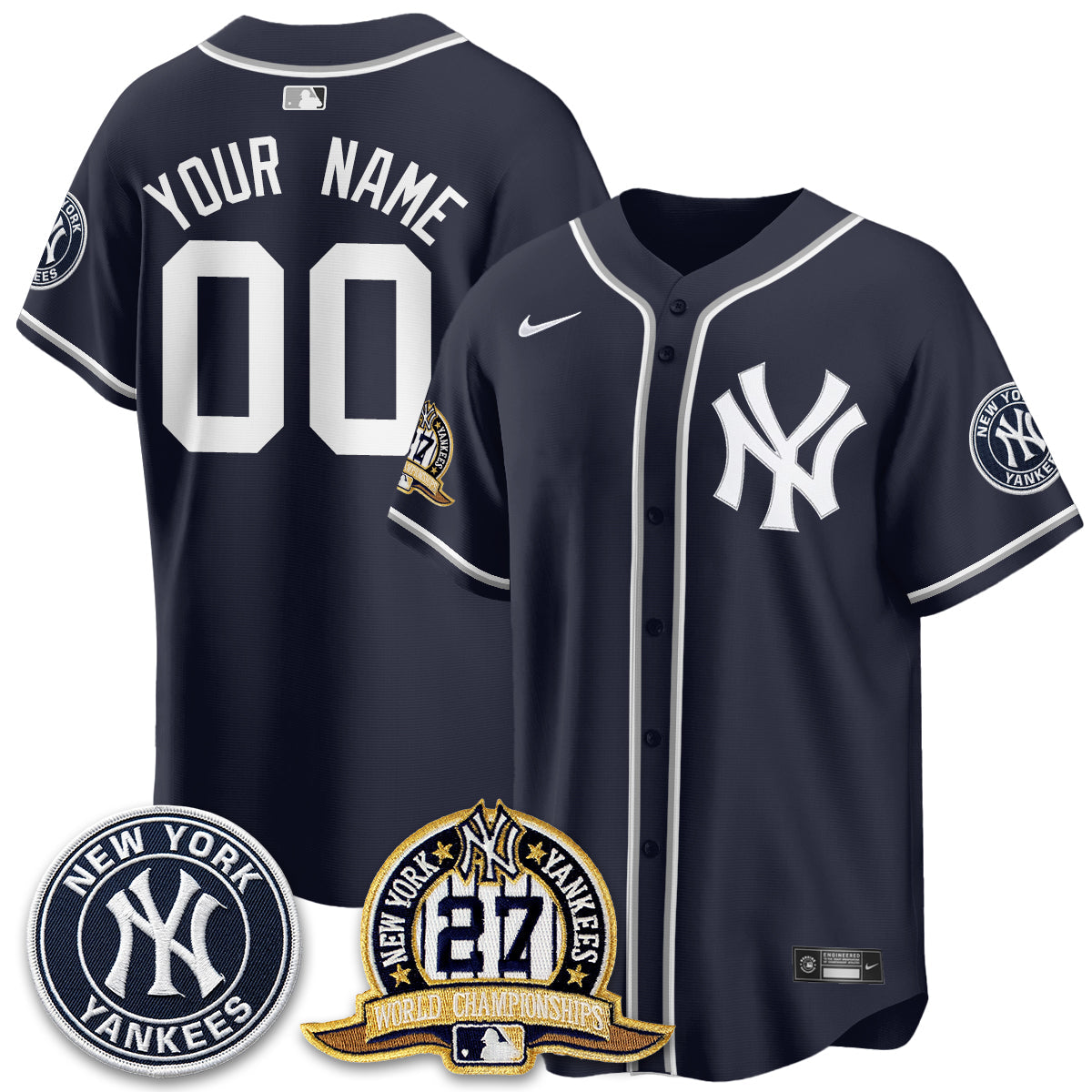 NYY 2026 Black Out Style Vapor Limited Custom Jersey - All Stitched