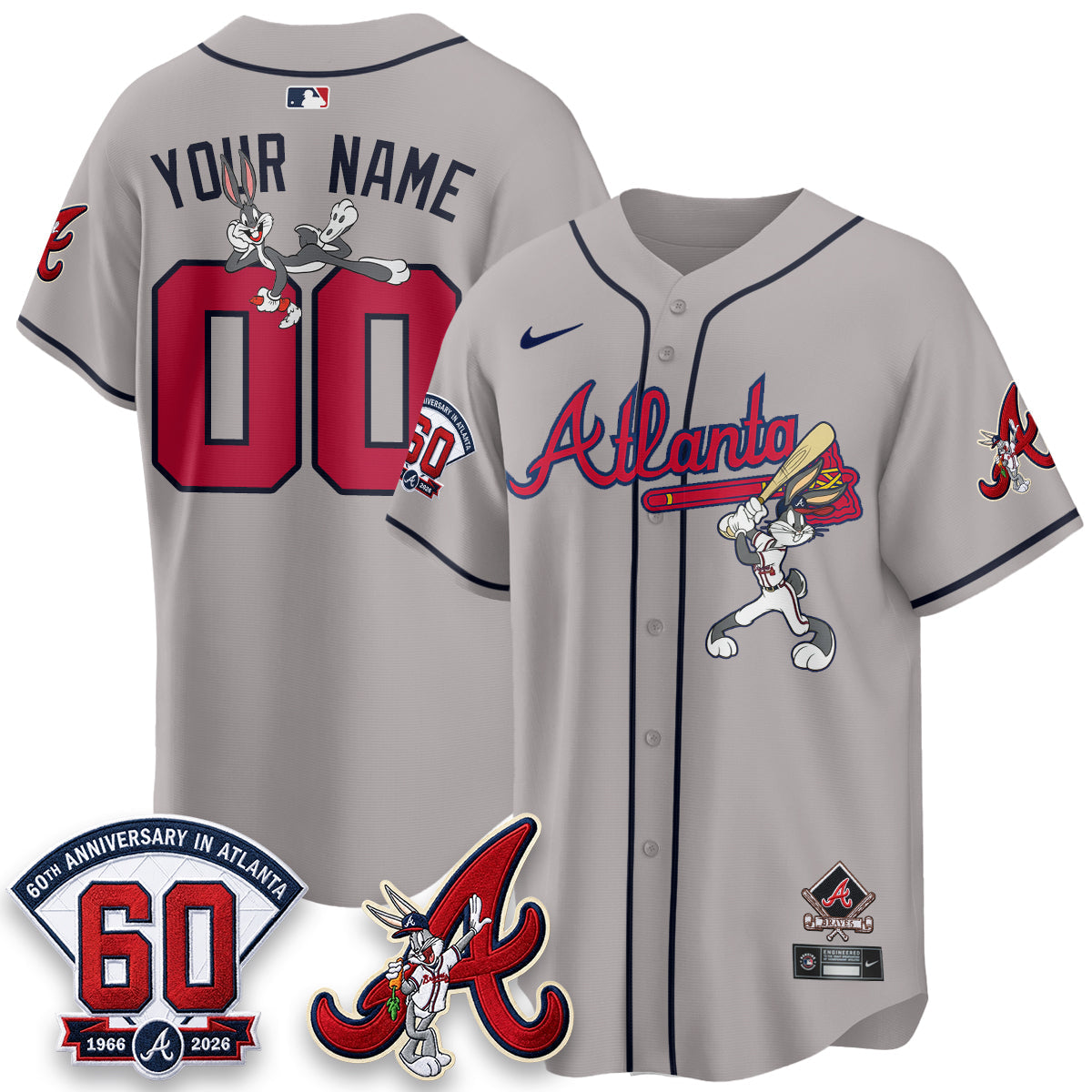 ATL x Bunny Vapor Premier Limited Custom Jersey - Stitched