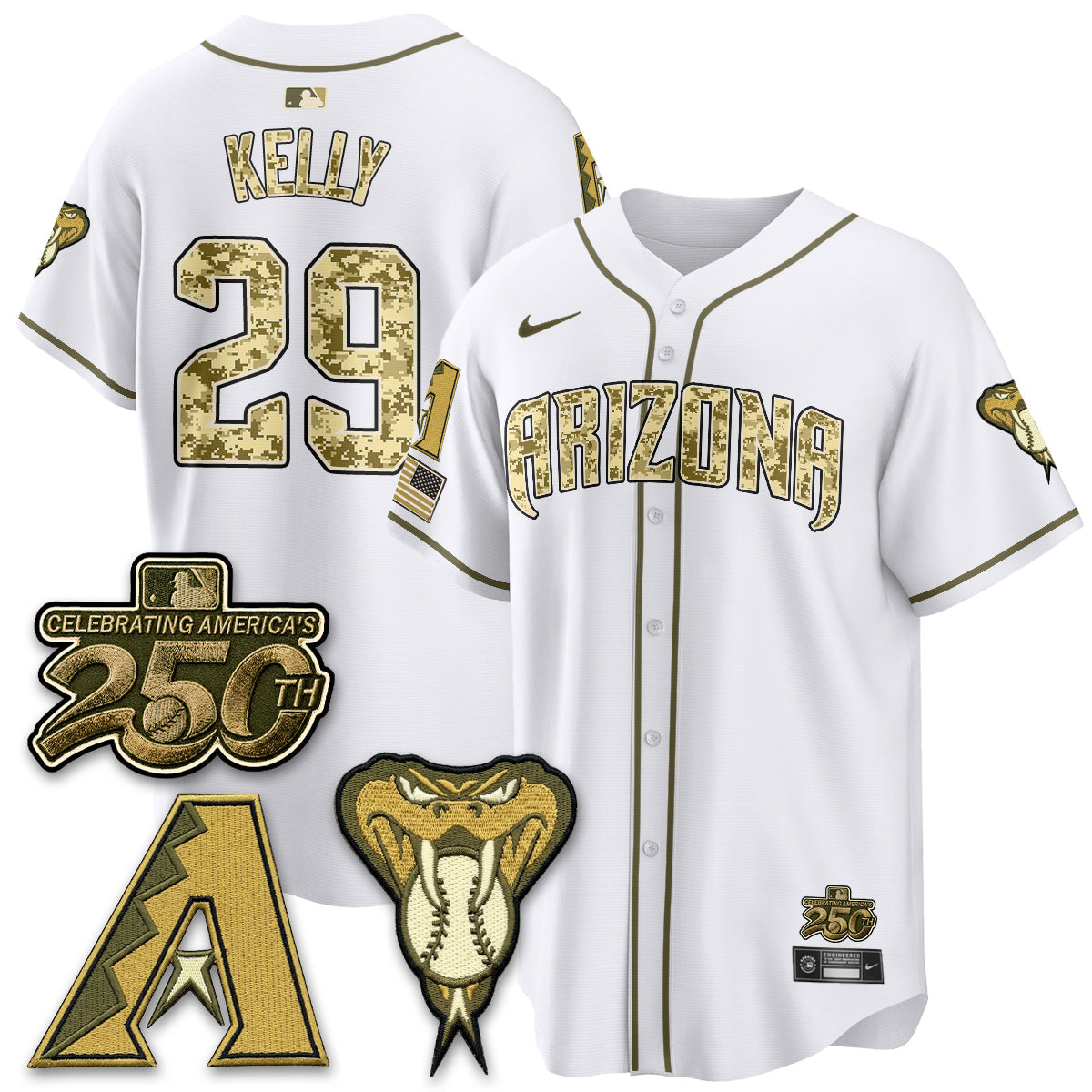 ARI Salute to Service 2026 Vapor Premier Limited Jersey - All Stitched