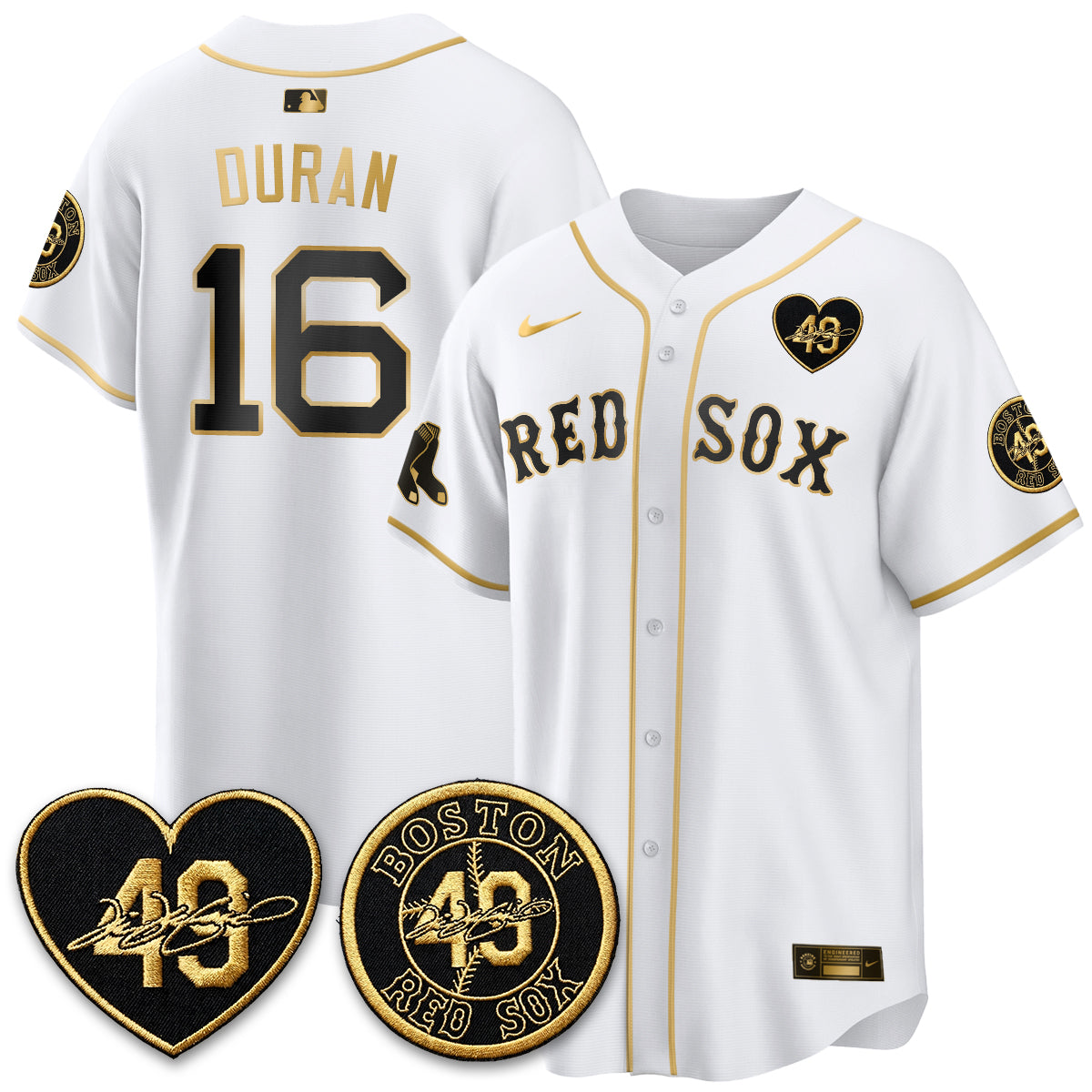 BOS Tim Wakefield Memorial Patch Vaper Premier Limited Jersey - Stitched