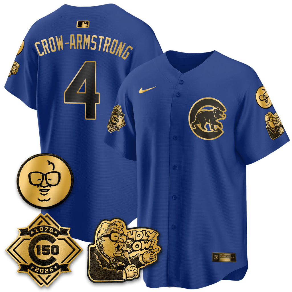 CHC 150th Anniversary Harry Caray Holy Cow Vapor Premier Limited Jersey - Stitched V3