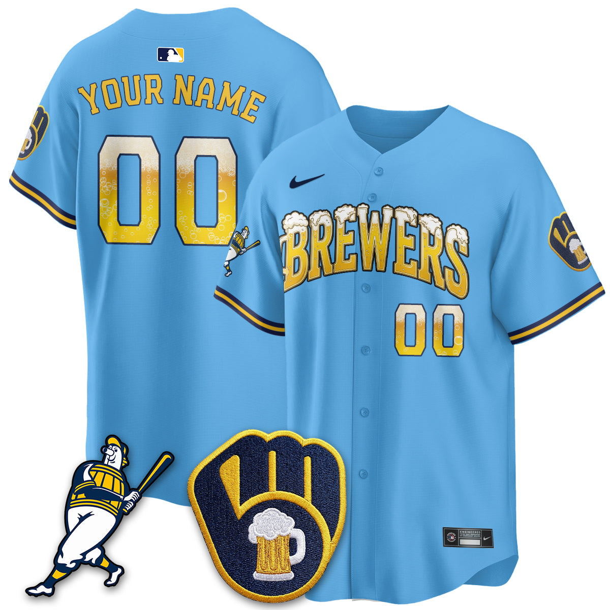 MIL "Pitcher & Pint" Edition Vapor Limited Custom Jersey - Stitched (2)