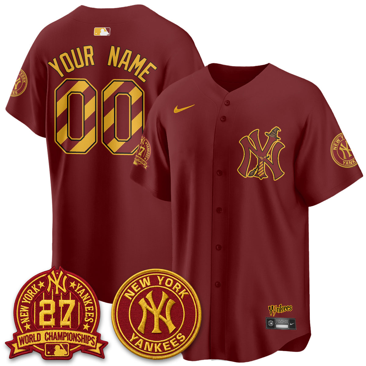 NYY x HP 25 Years of Magic Vapor Limited Custom Jersey - Stitched