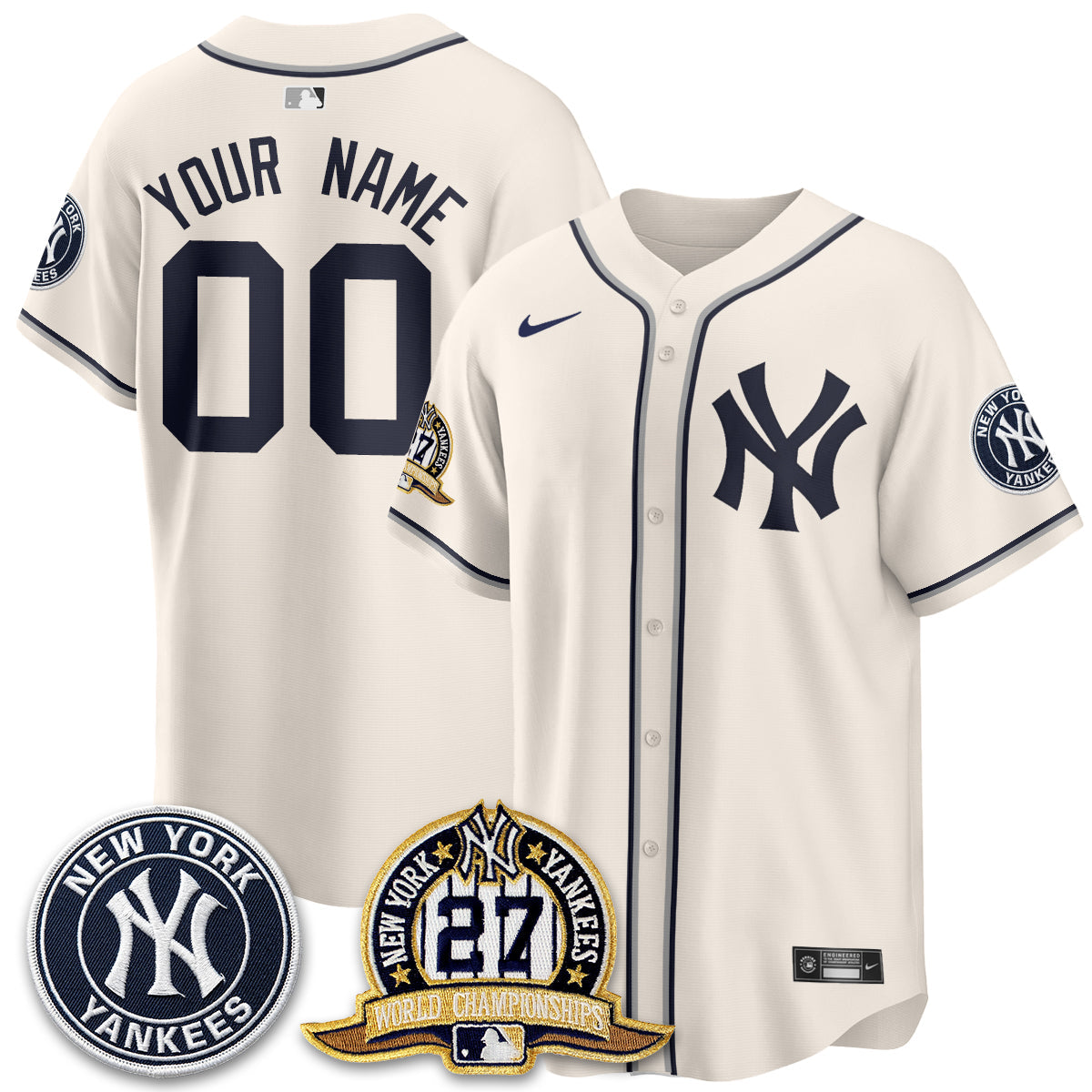NYY 2026 Black Out Style Vapor Limited Custom Jersey - All Stitched