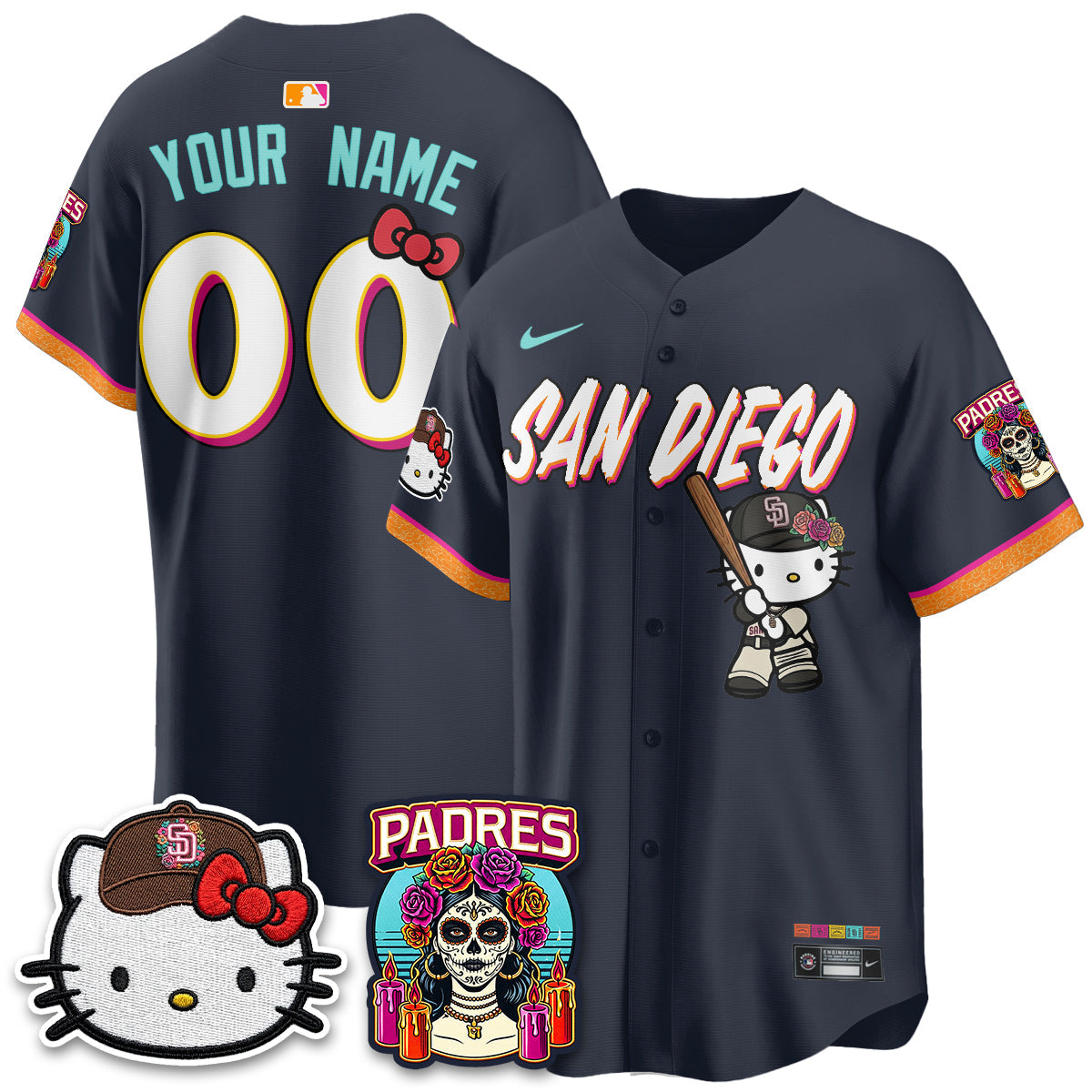SD 2026 City Connect x Meow KT Vapor Limited Custom Jersey - All Stitched