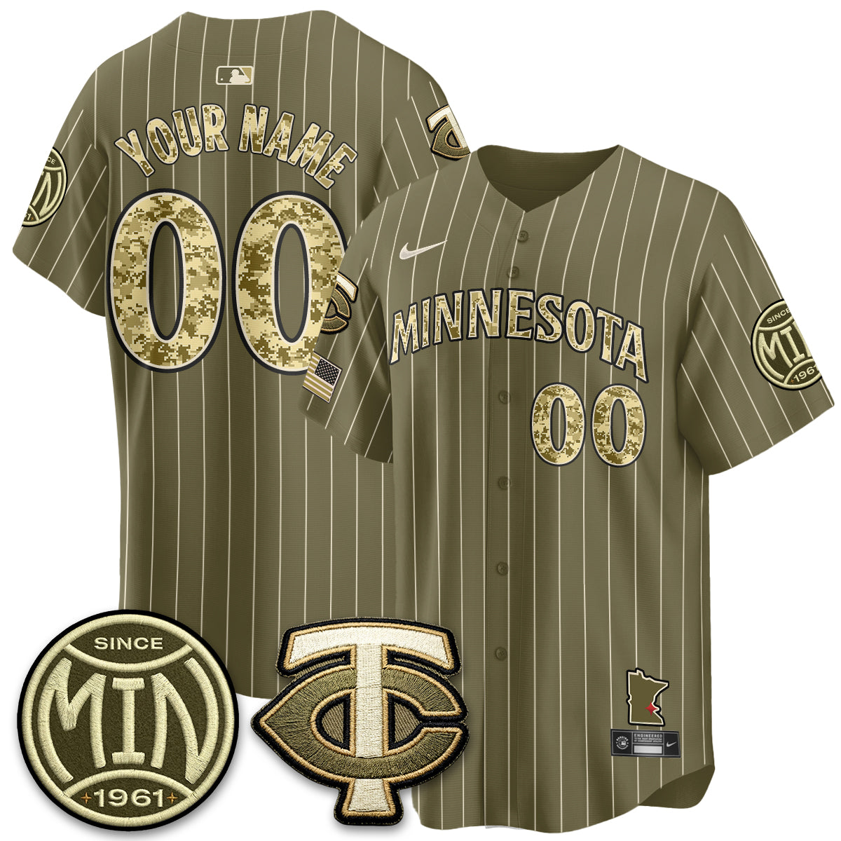MIN 2026 Armed Forces Day Custom Jersey  - Stitched