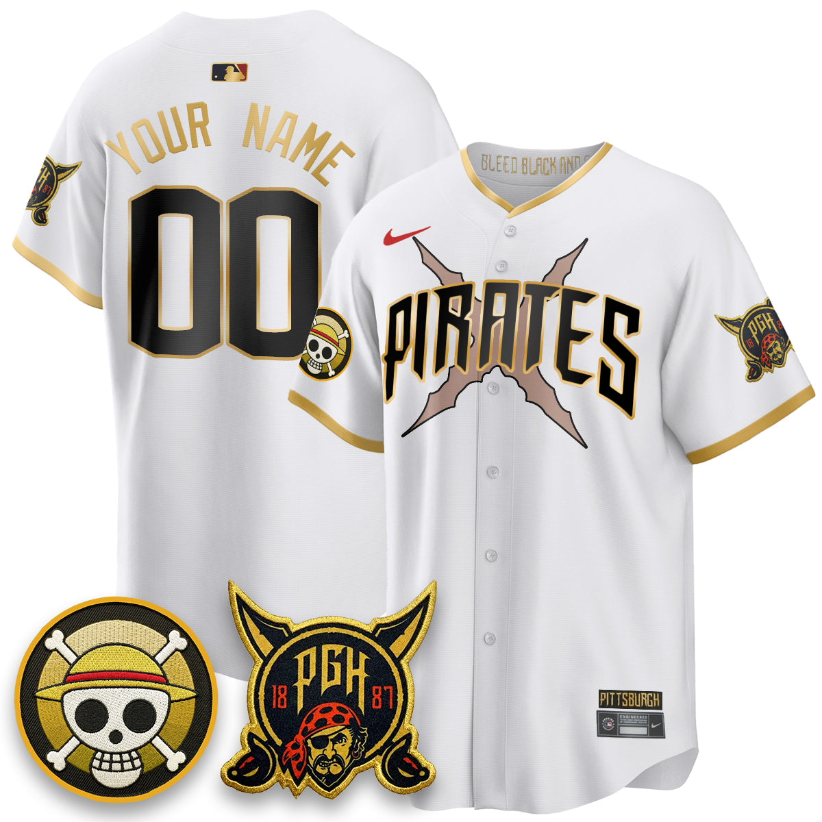 PIT 2026 City Connect x OP Vapor Limited Custom Jersey - All Stitched