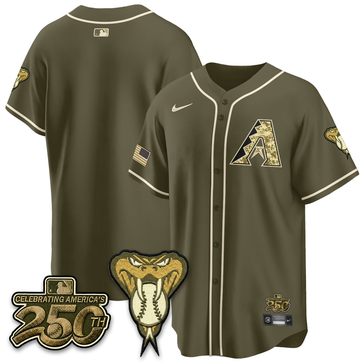 ARI Salute to Service 2026 Vapor Premier Limited Jersey - All Stitched