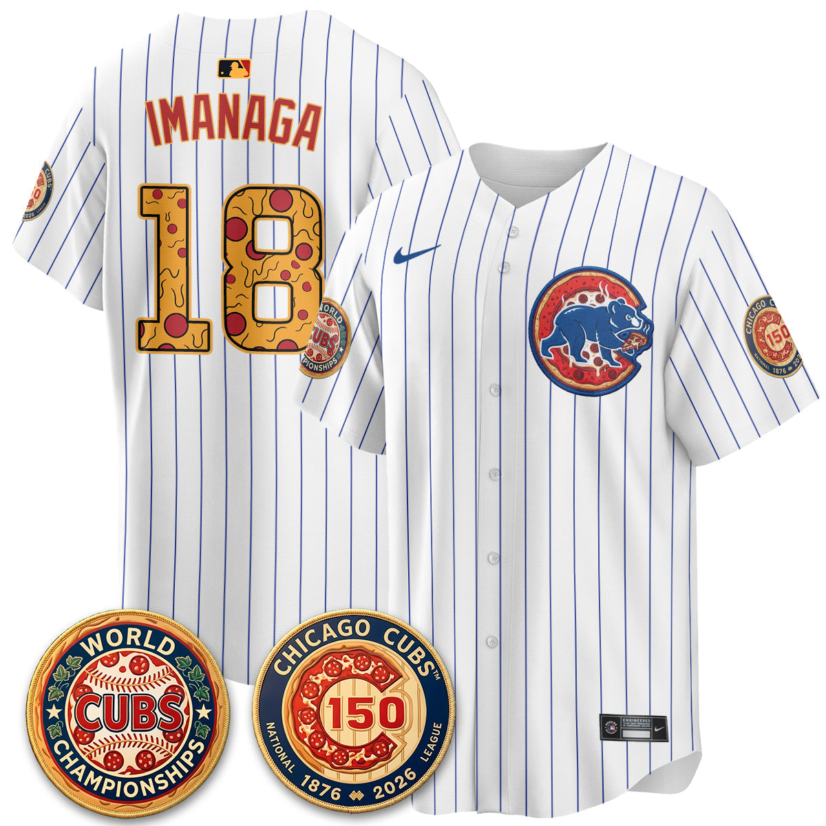 CHC Deep Dish Pizza Vapor Limited Jersey - Stitched