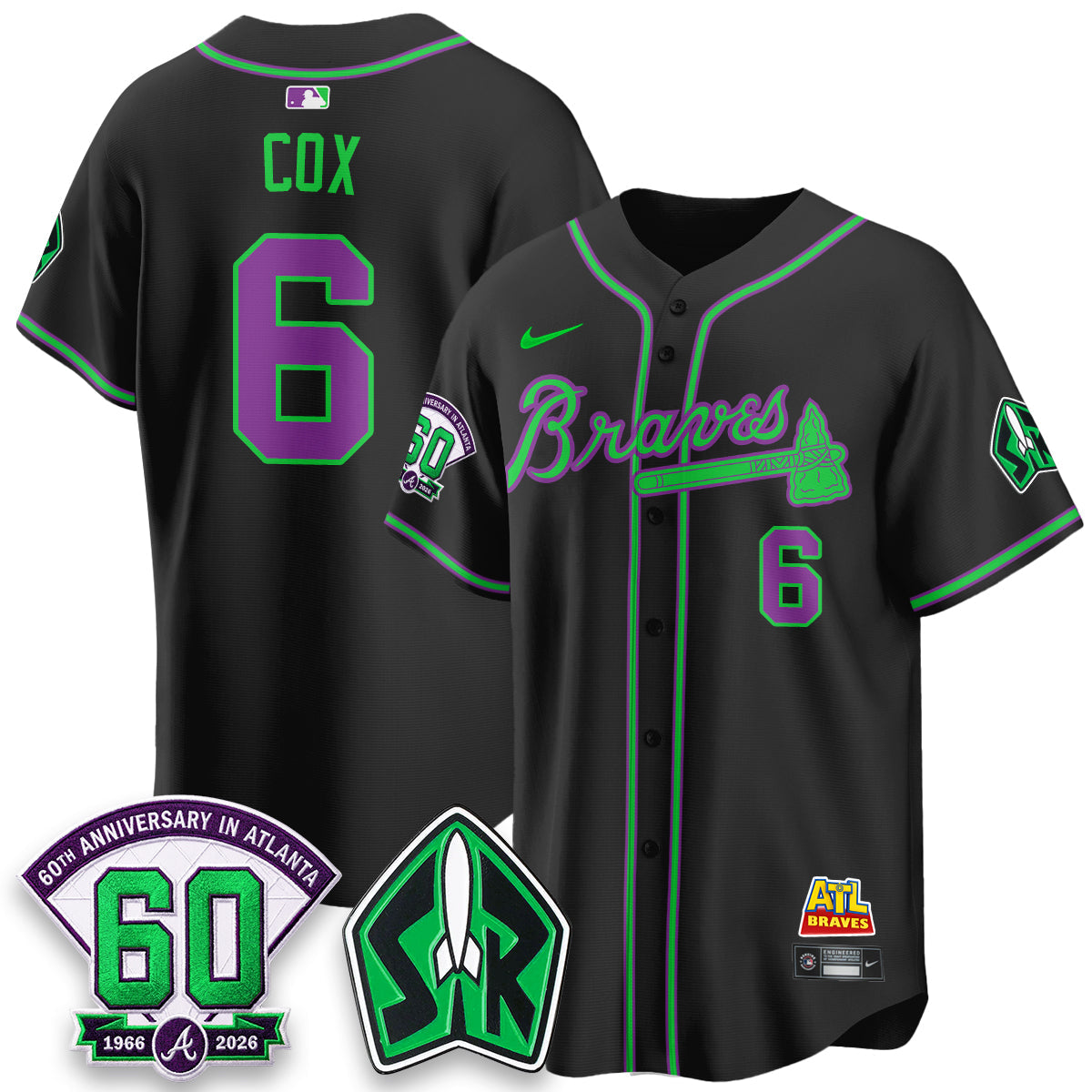 ATL 60th Anniversary Space Ranger Edition Vapor Limited Jersey - Stitched
