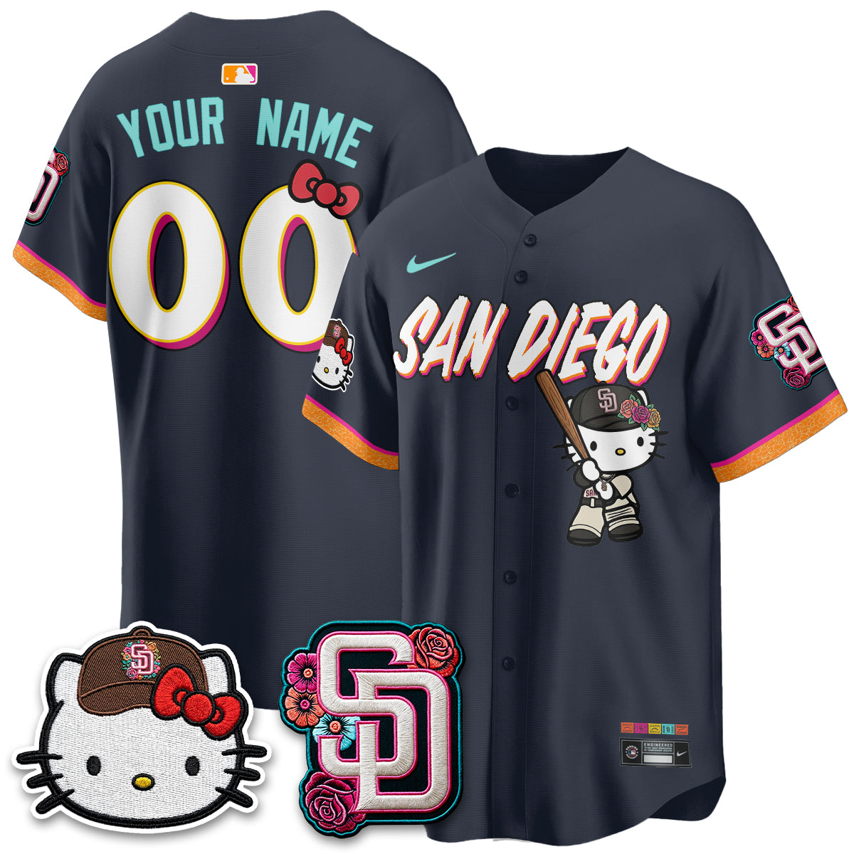SD 2026 City Connect x Meow KT Vapor Limited Custom Jersey - Stitched