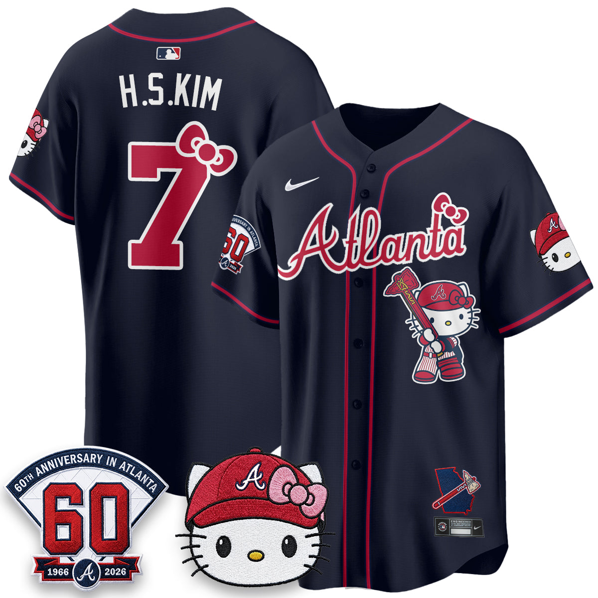 ATL x Meow KT 2026 Limited City Connect Jersey - Stitched