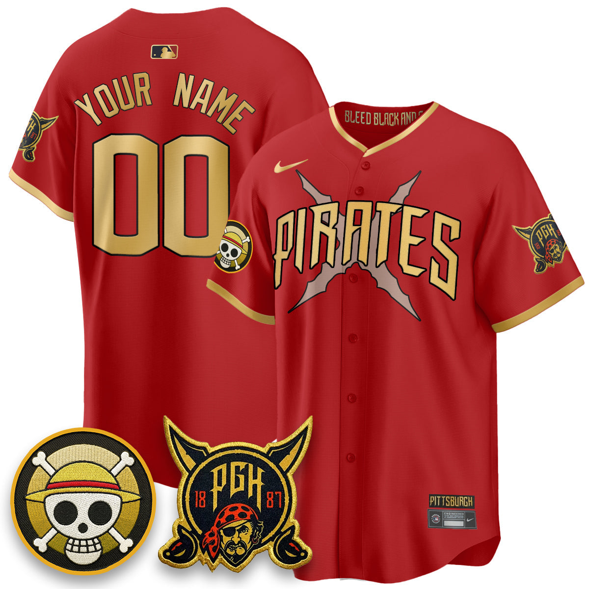 PIT 2026 City Connect x OP Vapor Limited Custom Jersey - All Stitched