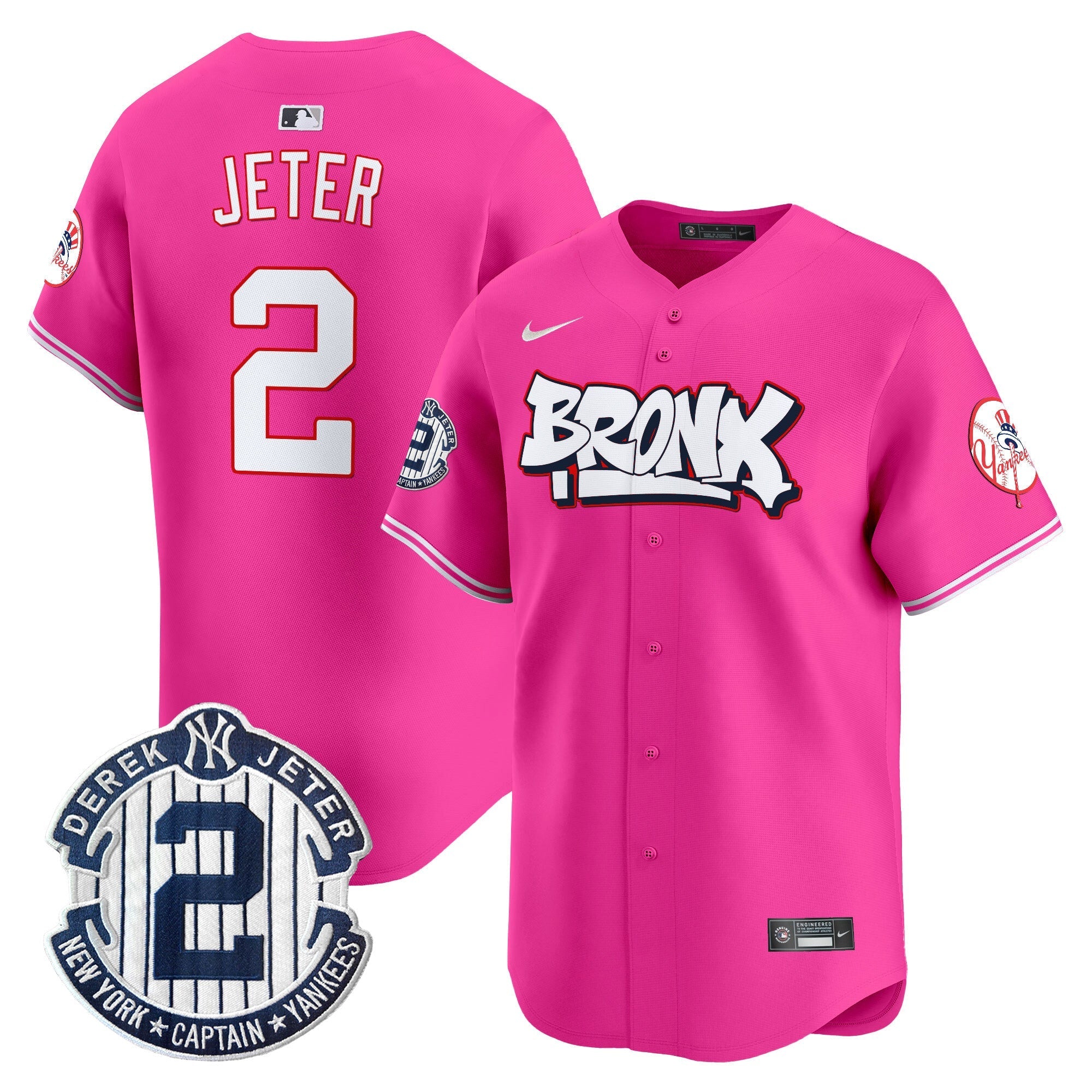 NYY The Bronx Graffiti Vapor Premier Limited Jersey V4 - Stitched