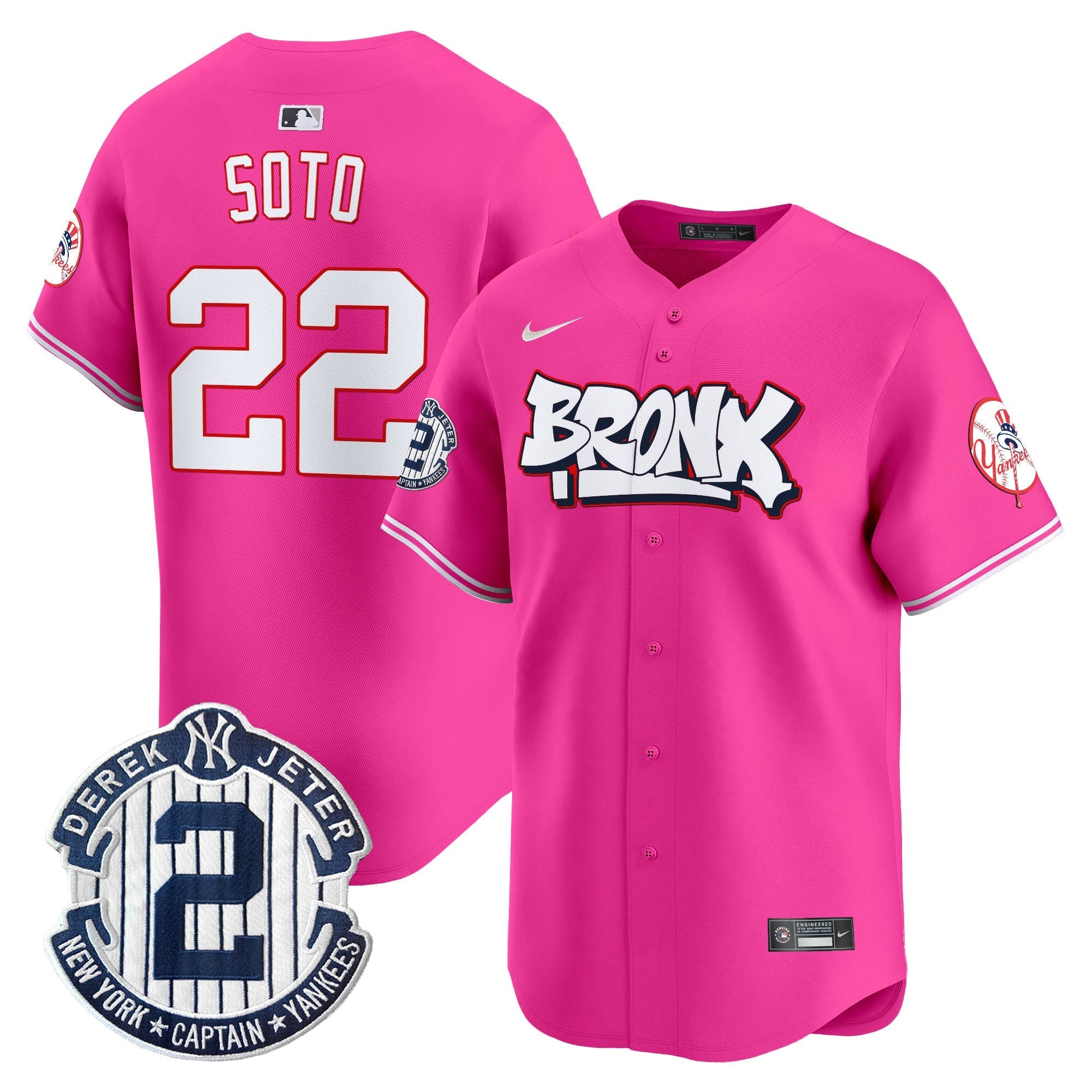 NYY The Bronx Graffiti Vapor Premier Limited Jersey V4 - Stitched