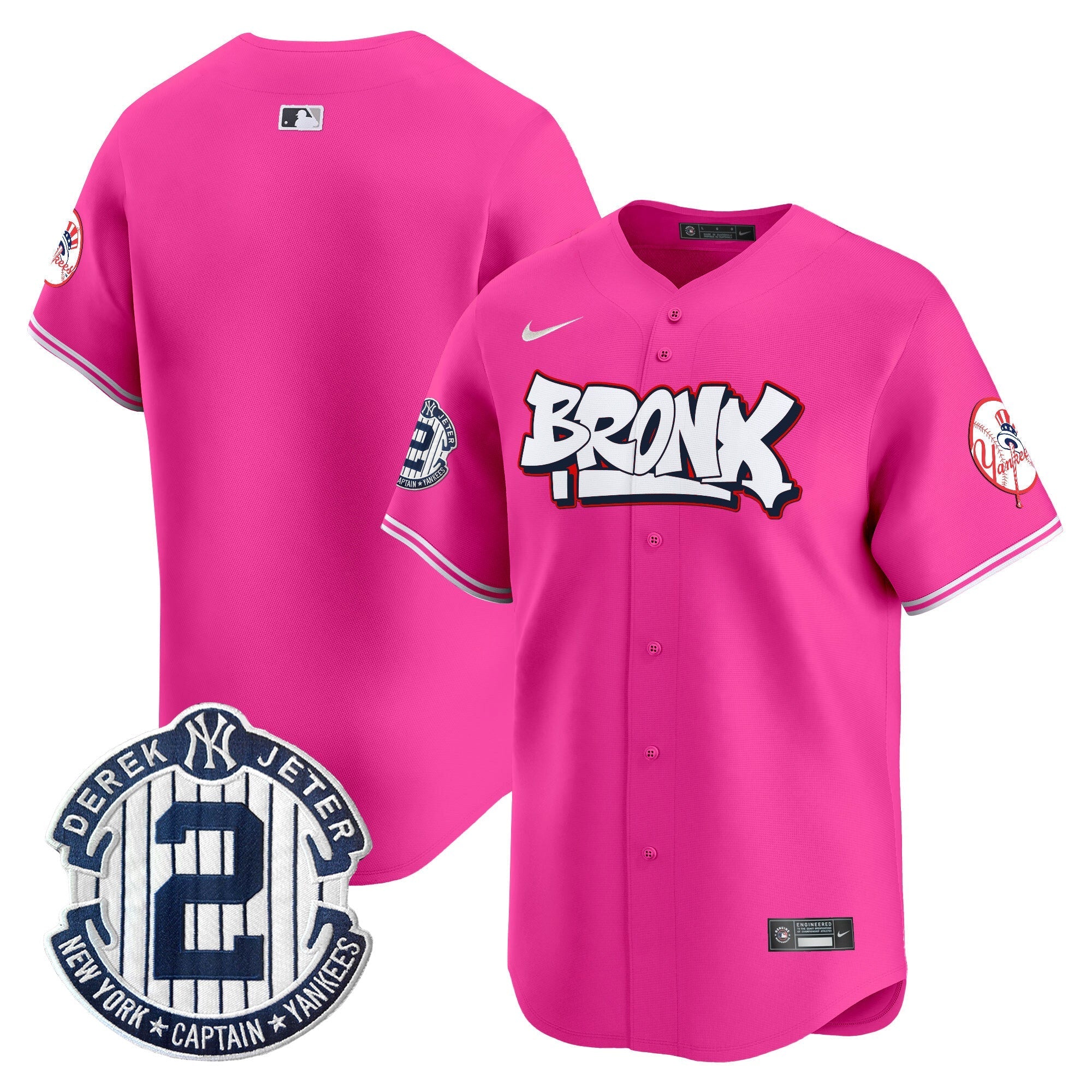 NYY The Bronx Graffiti Vapor Premier Limited Jersey V4 - Stitched