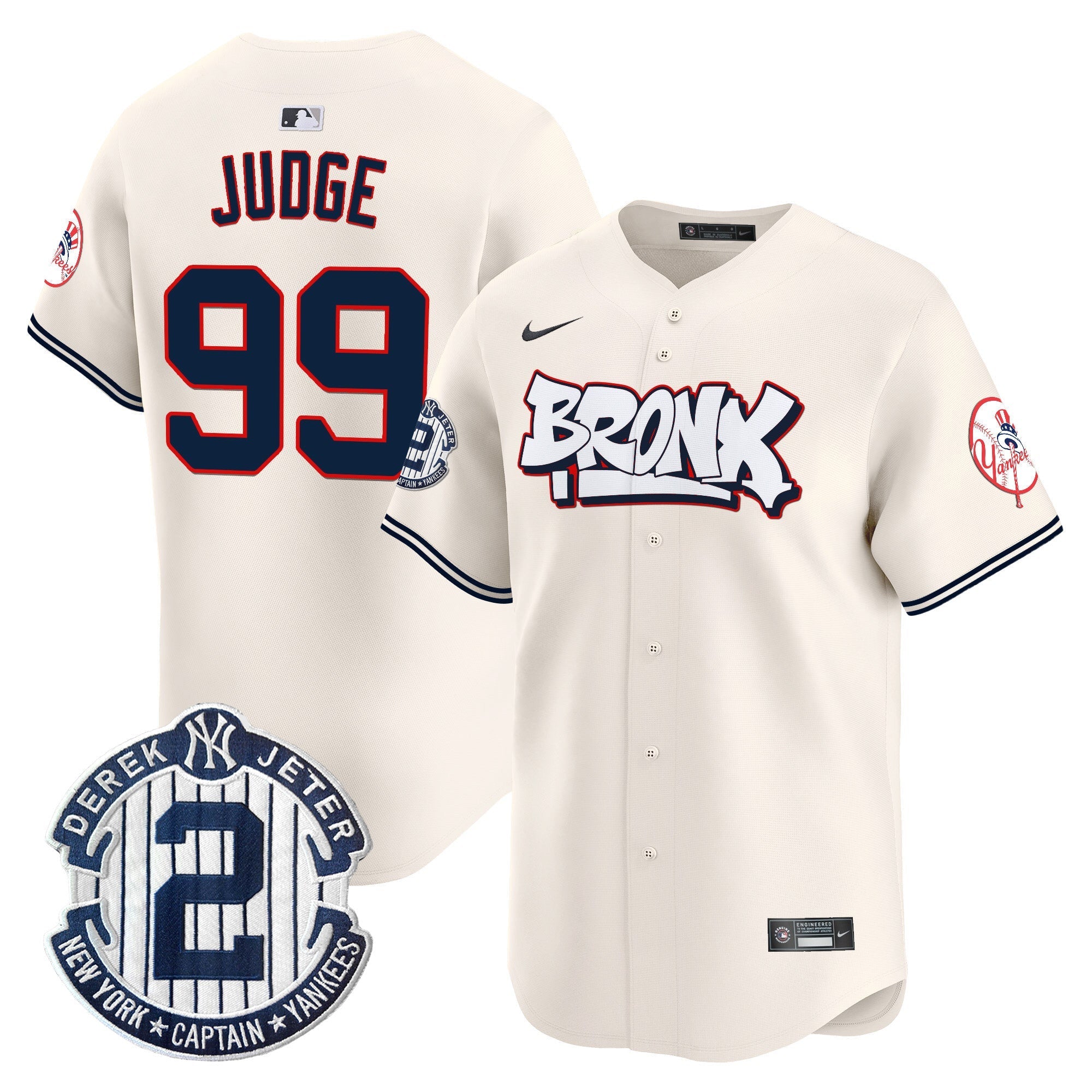 NYY The Bronx Graffiti Vapor Premier Limited Jersey V4 - Stitched