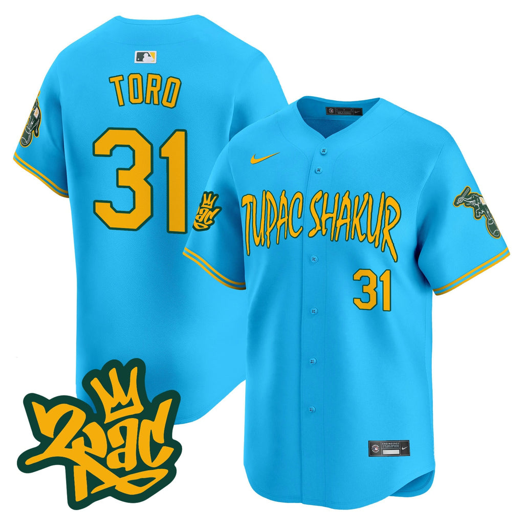 OAK Tupac Shakur Vapor Premier Limited Jersey - Stitched