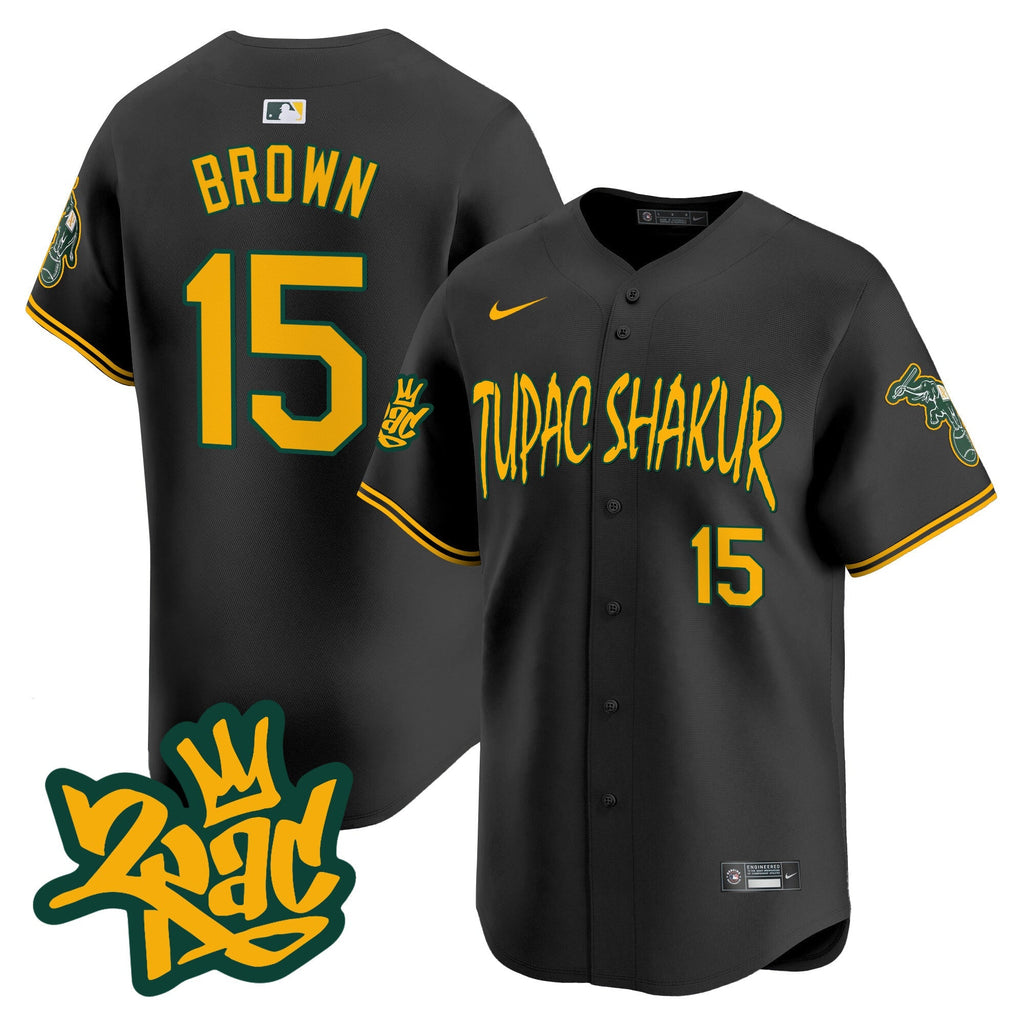 OAK Tupac Shakur Vapor Premier Limited Jersey - Stitched