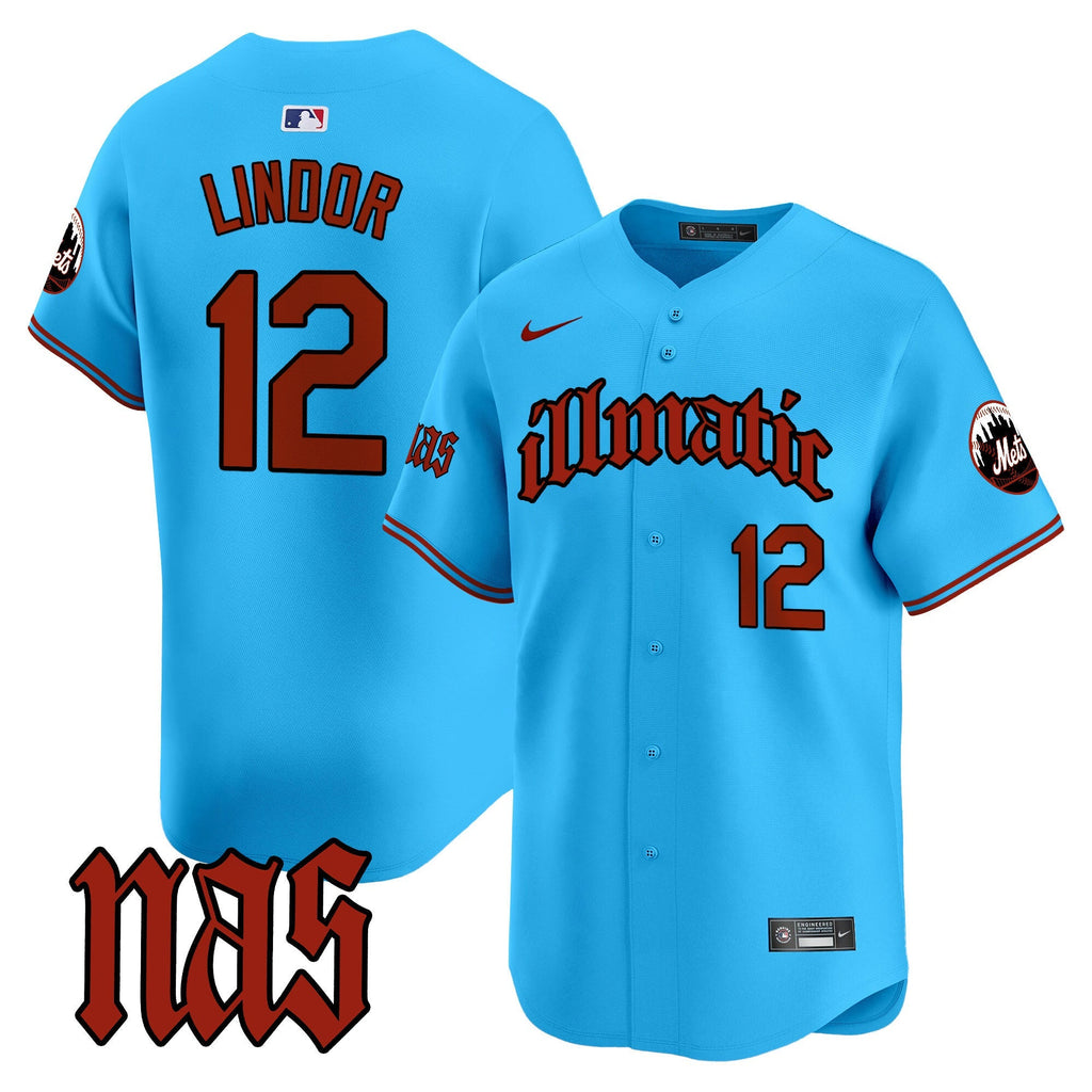 Mets Nas Illmatic Vapor Premier Limited Jersey - Stitched