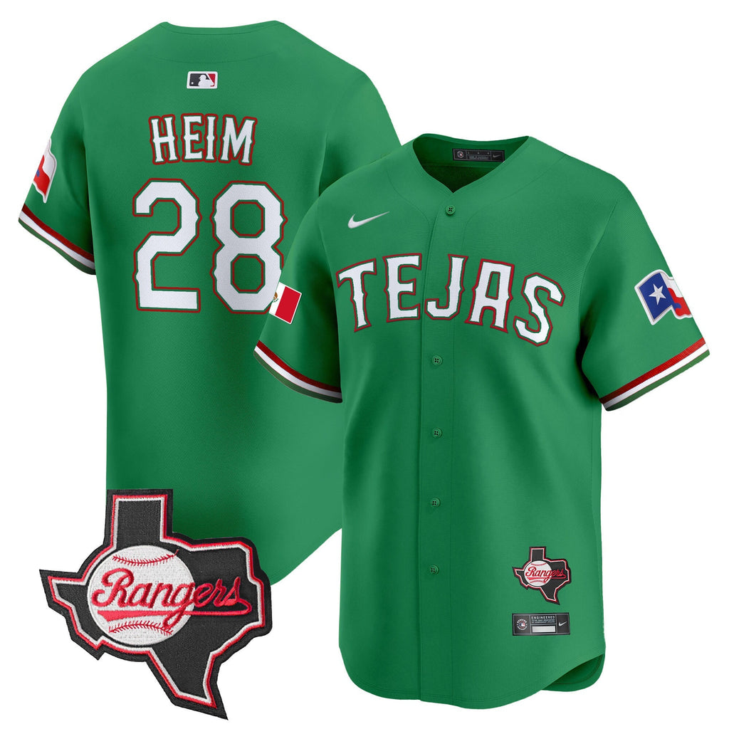 TEX Mexico Texas Patch Vapor Premier Limited Jersey - Stitched