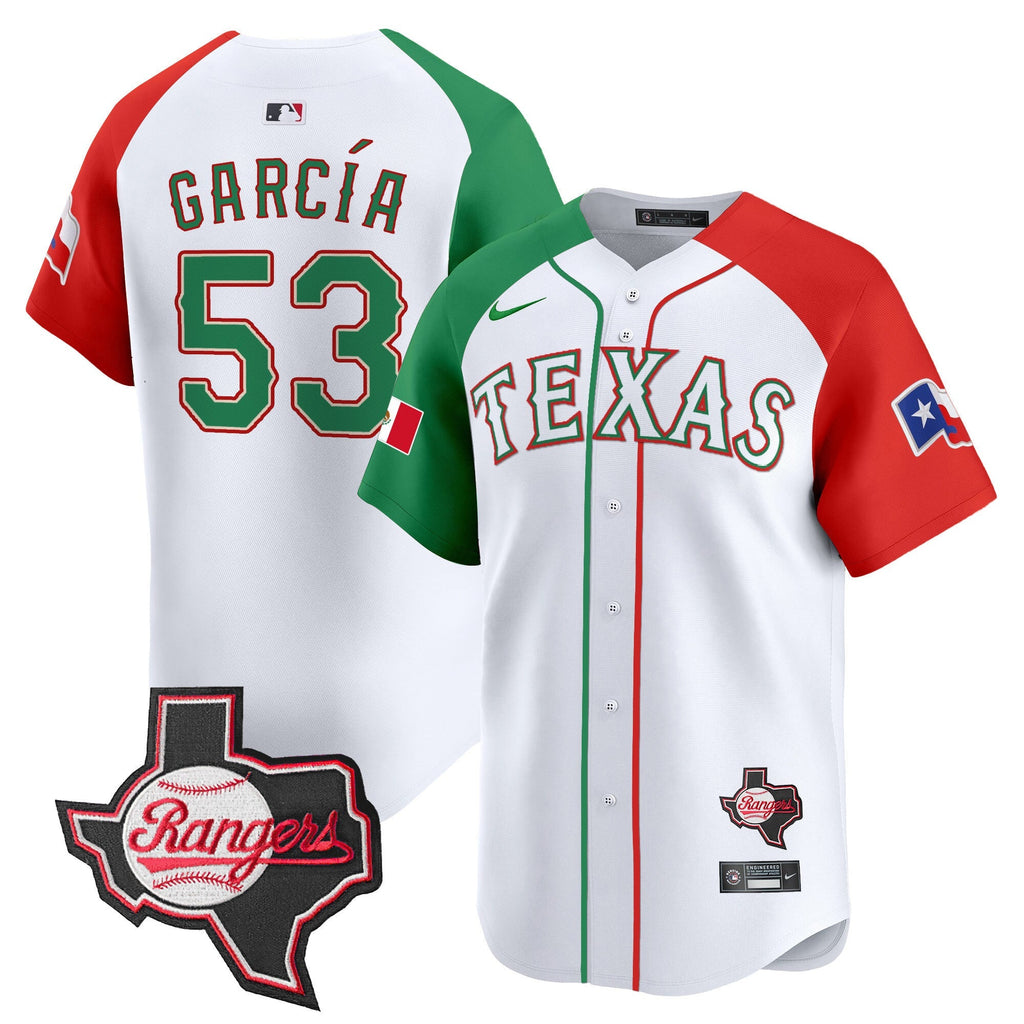 TEX Mexico Texas Patch Vapor Premier Limited Jersey - Stitched