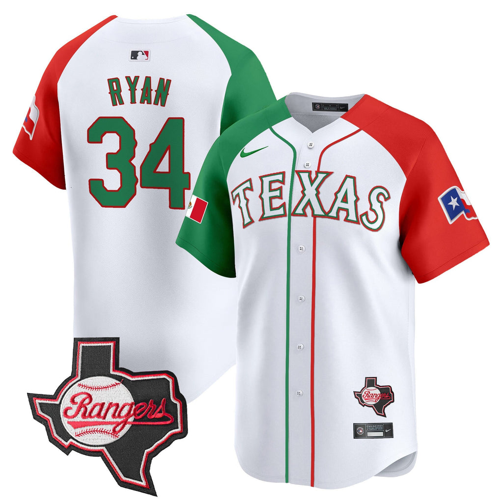 TEX Mexico Texas Patch Vapor Premier Limited Jersey - Stitched
