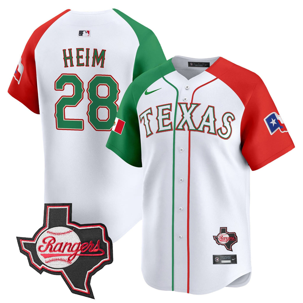 TEX Mexico Texas Patch Vapor Premier Limited Jersey - Stitched