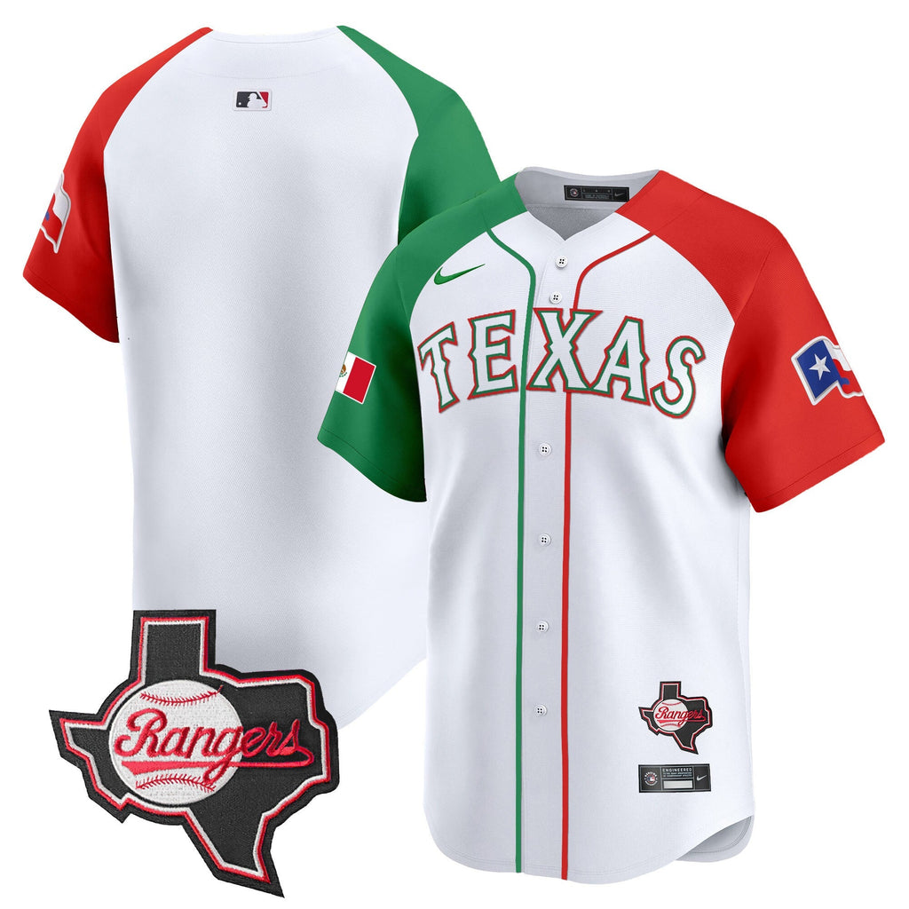 TEX Mexico Texas Patch Vapor Premier Limited Jersey - Stitched