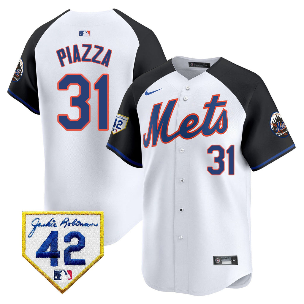 NYM Jackie Robinson Patch Vapor Premier Limited Jersey - Stitched