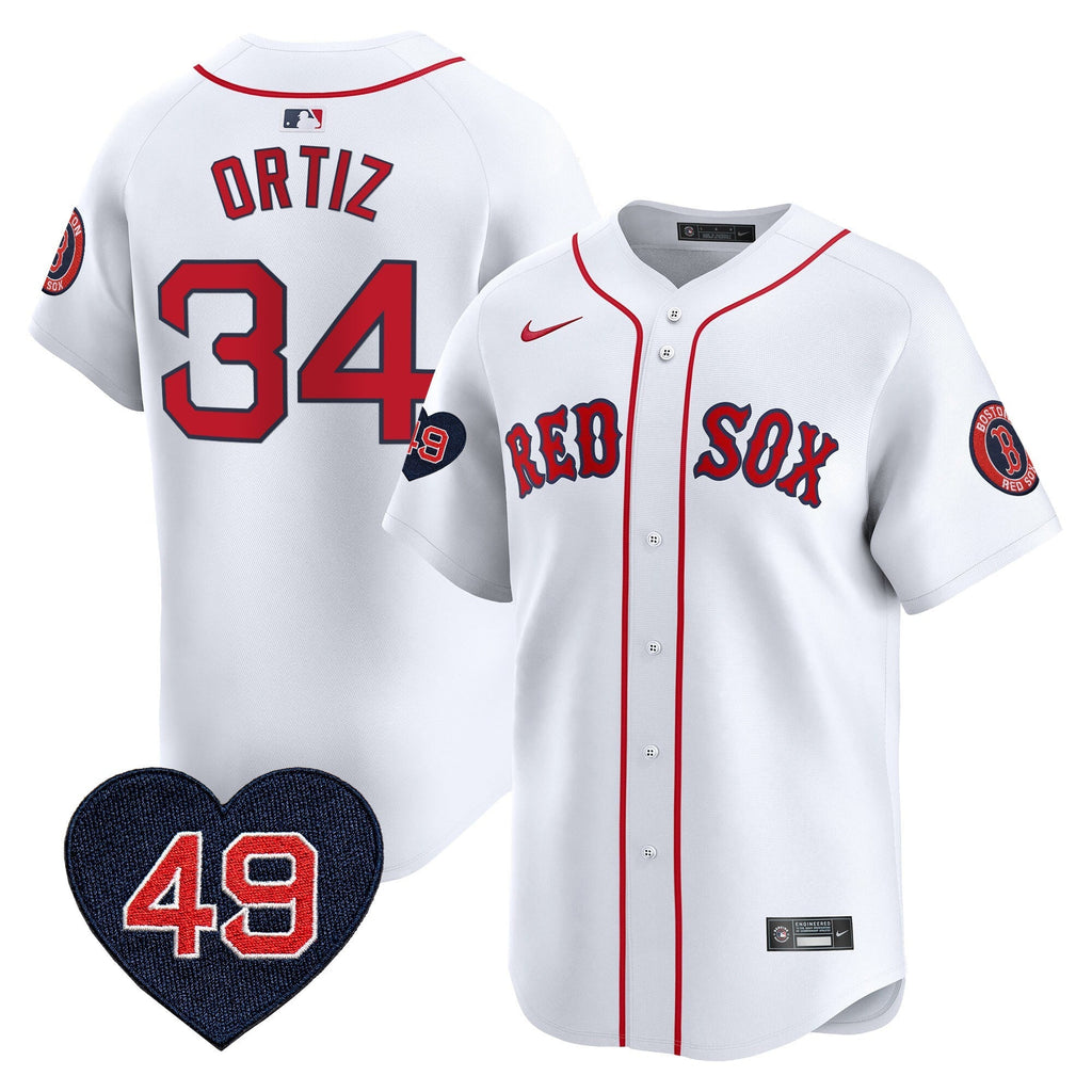 BOS Tim Wakefield Patch Vapor Premier Limited Jersey - Stitched