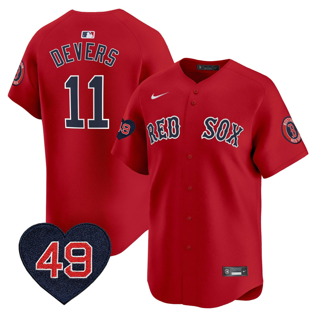 BOS Tim Wakefield Patch Vapor Premier Limited Jersey - Stitched