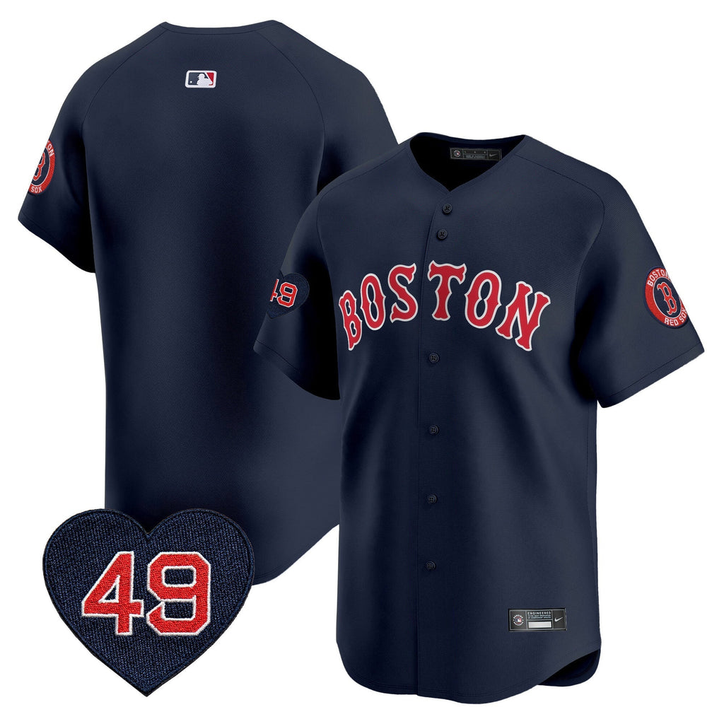 BOS Tim Wakefield Patch Vapor Premier Limited Jersey - Stitched