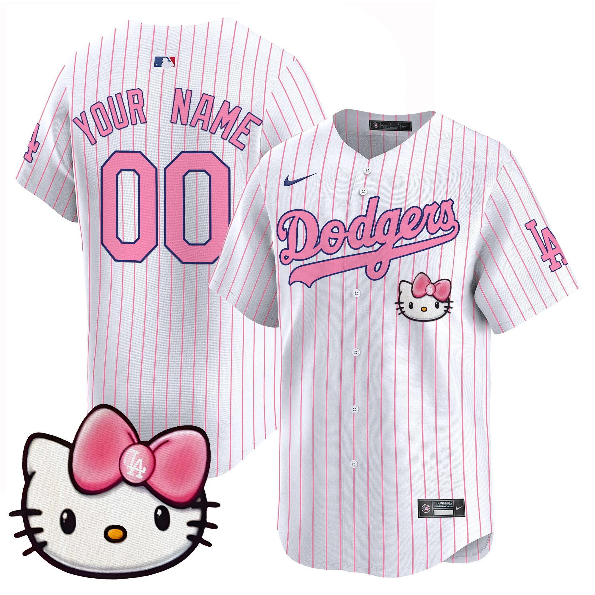 Dodgers 2025 Hello Kitty Vapor Premier Limited Custom Jersey  All Stitched